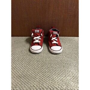 Converse Kids Boys' Chuck Taylor All Star Street Big, Signal Red/Cadet Size 9